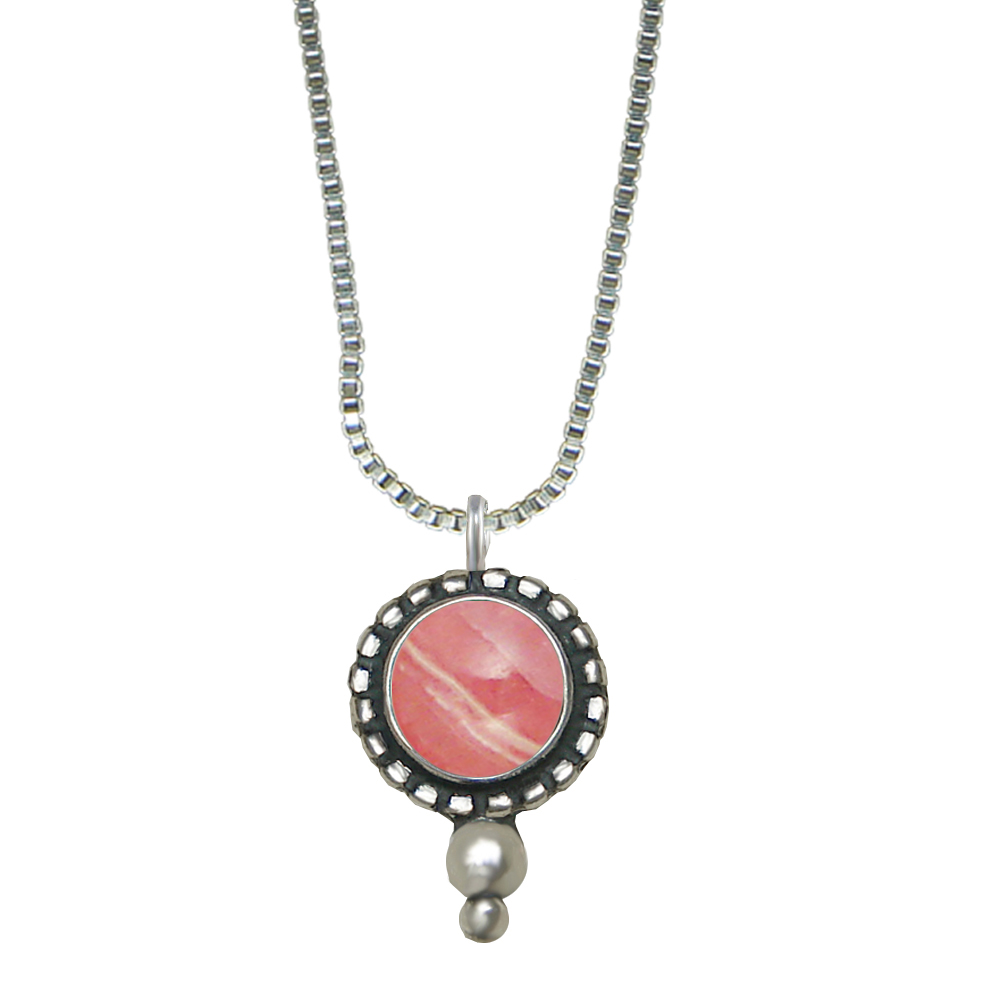 Sterling Silver Little Rhodocrosite Pendant Necklace